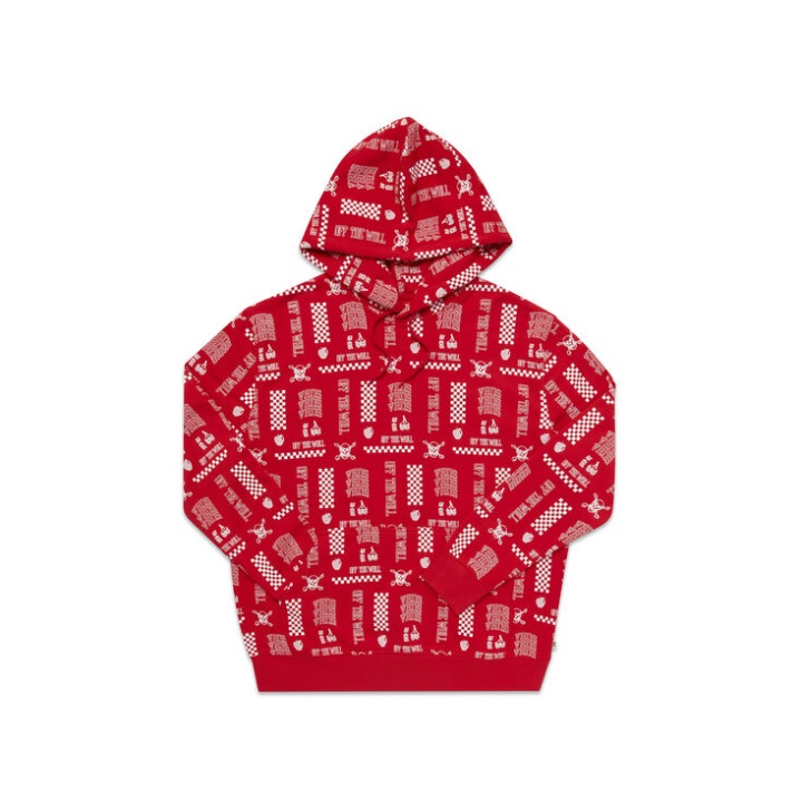 φορτηγά νέο πανεπιστήμιο Hoodie Red Scramble