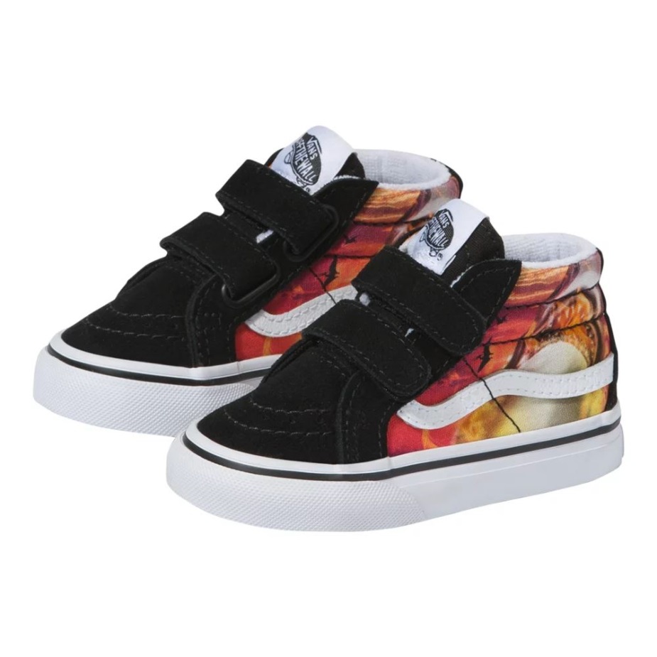 φορτηγά νήπια παιδικά Sk8-μέση επανέκδοση V Skate παπούτσια καρχαρίας ηλιοβασίλεμα-μαύρο