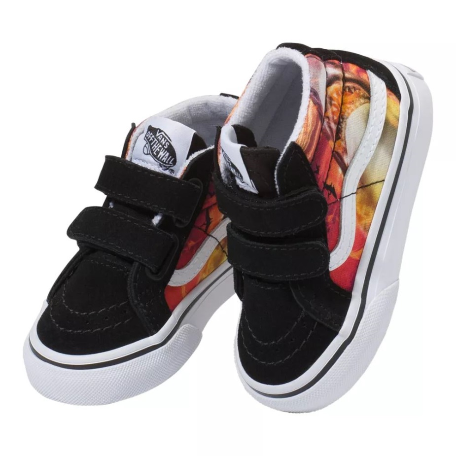 φορτηγά νήπια παιδικά Sk8-μέση επανέκδοση V Skate παπούτσια καρχαρίας ηλιοβασίλεμα-μαύρο