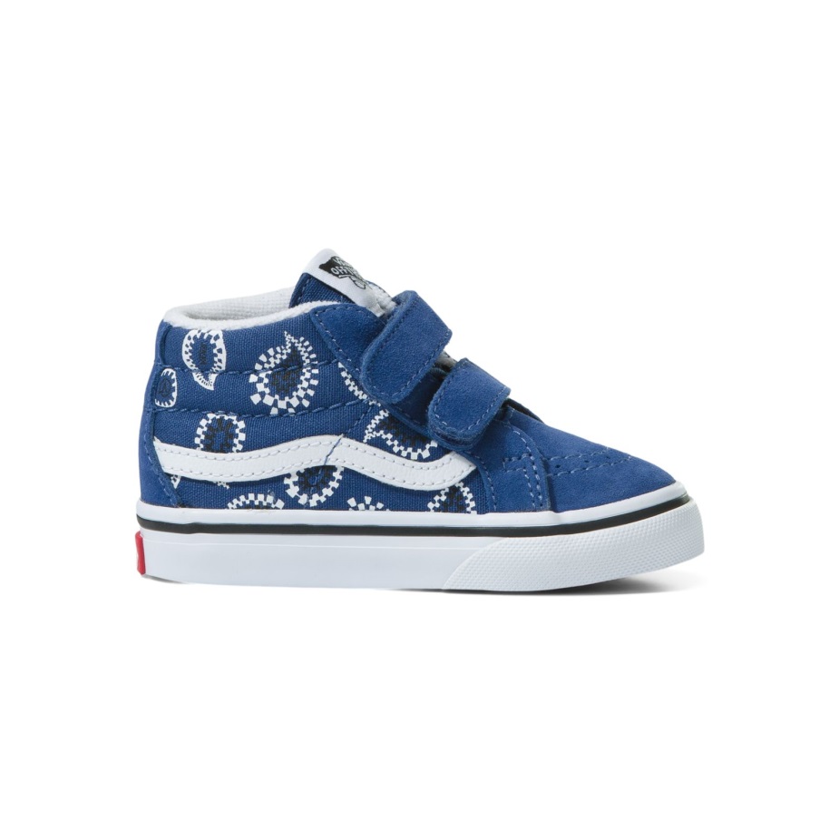 φορτηγά νήπιο Sk8-μέση επανέκδοση V ελέγξτε το Paisley Navy