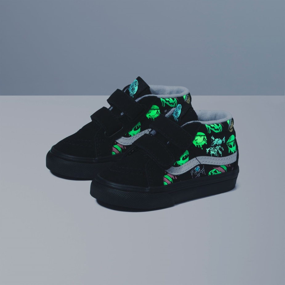 φορτηγά νήπιο Trippy Drip Glow Sk8-μέση επανέκδοση V μαύρο