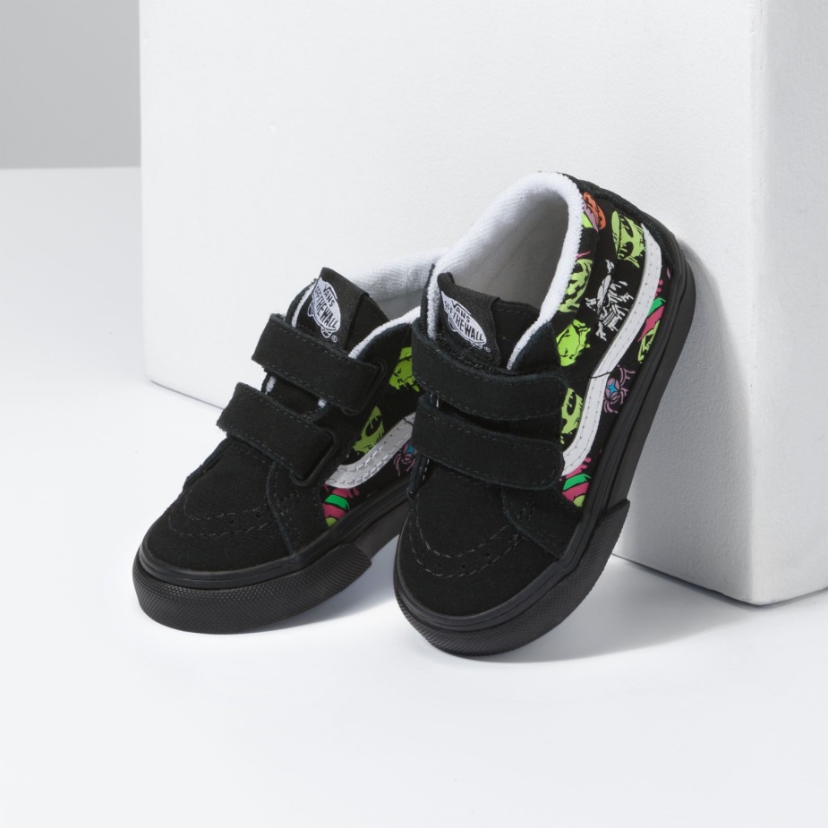 φορτηγά νήπιο Trippy Drip Glow Sk8-μέση επανέκδοση V μαύρο