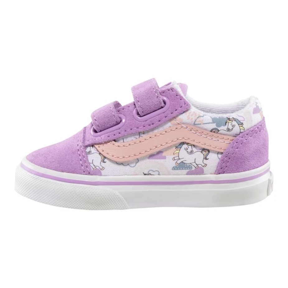 φορτηγά νήπιο κορίτσια παλιά Skool V Skate παπούτσια μυθική λάμψη καθαρή λιλά