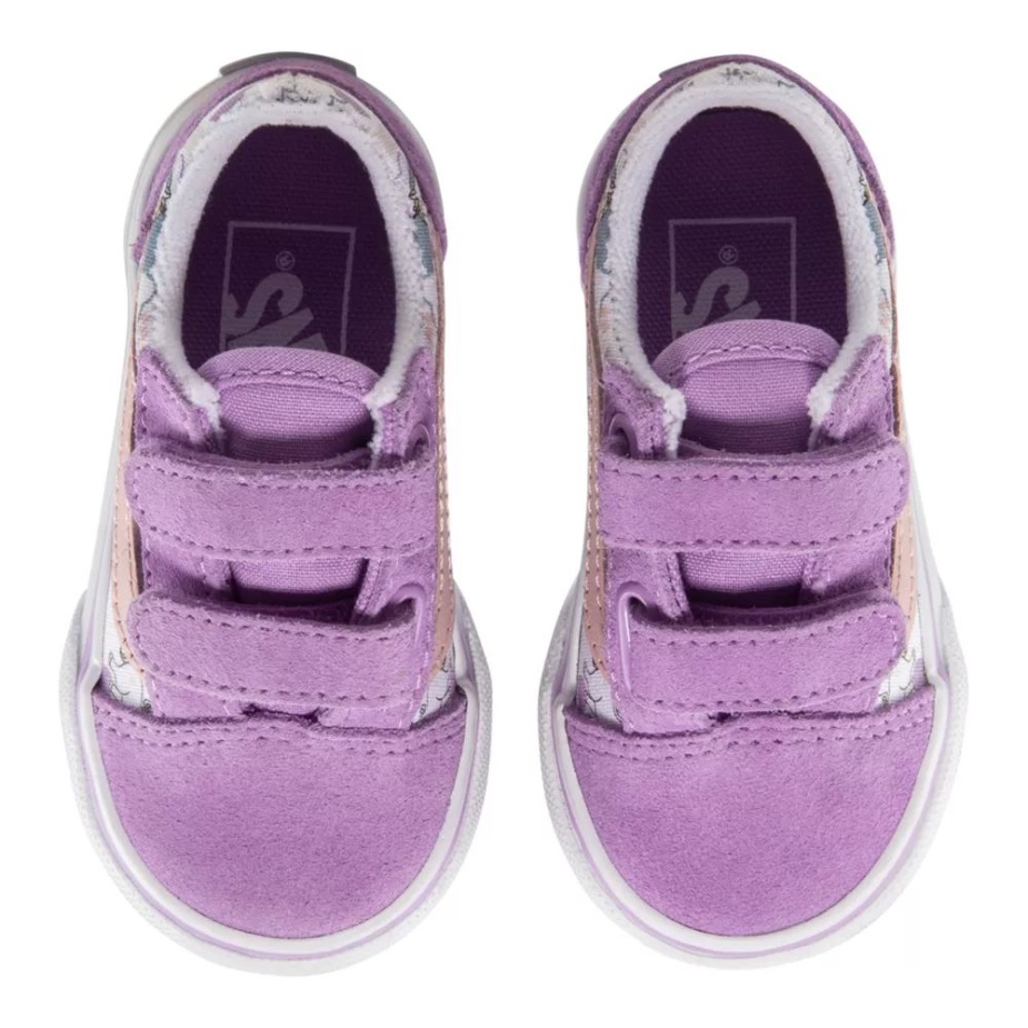 φορτηγά νήπιο κορίτσια παλιά Skool V Skate παπούτσια μυθική λάμψη καθαρή λιλά