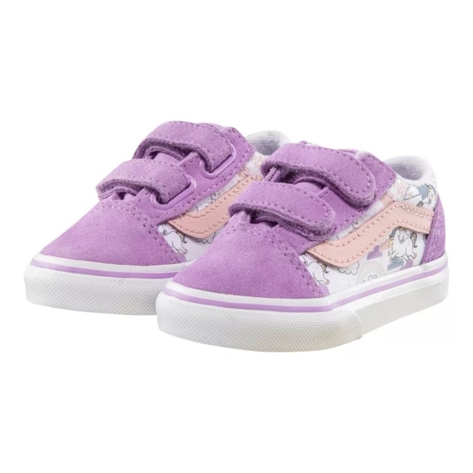 φορτηγά νήπιο κορίτσια παλιά Skool V Skate παπούτσια μυθική λάμψη καθαρή λιλά