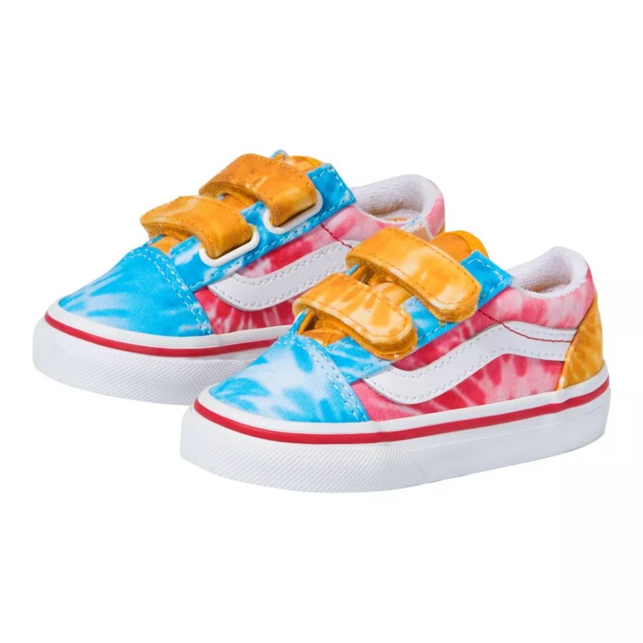 φορτηγά νήπιο παιδικό παλιό Skool V Skate Shoes Tie Dye Multi-true White