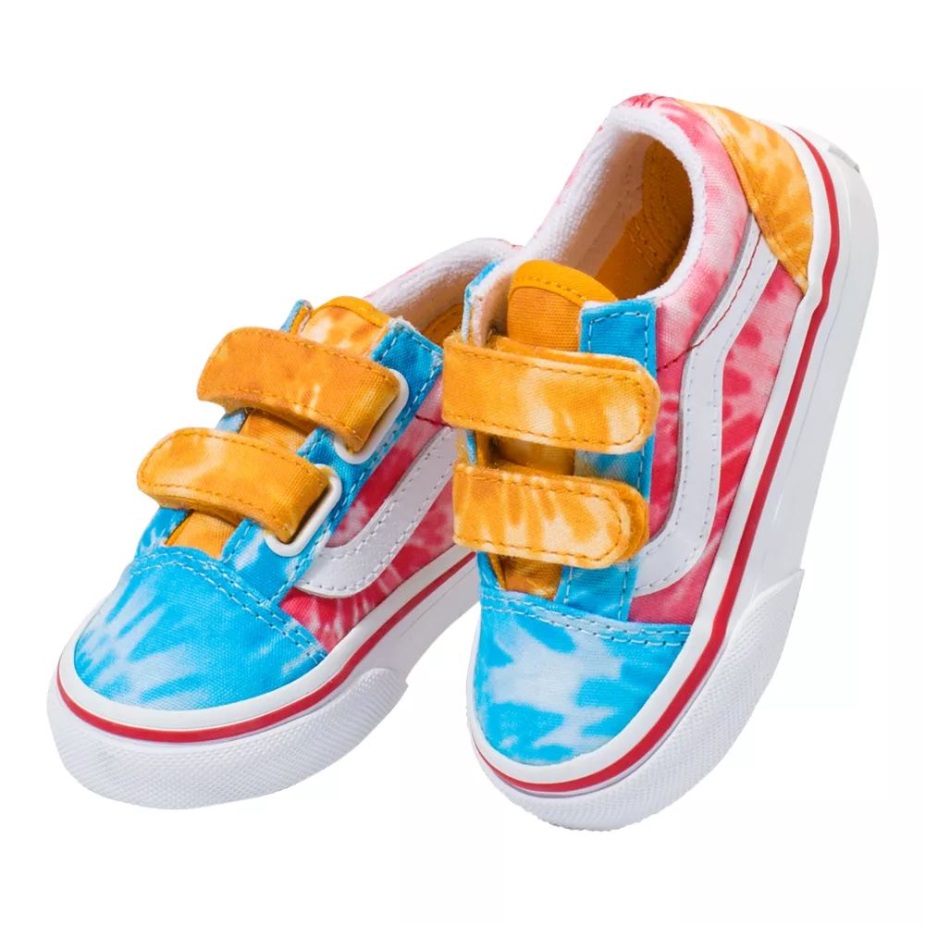φορτηγά νήπιο παιδικό παλιό Skool V Skate Shoes Tie Dye Multi-true White