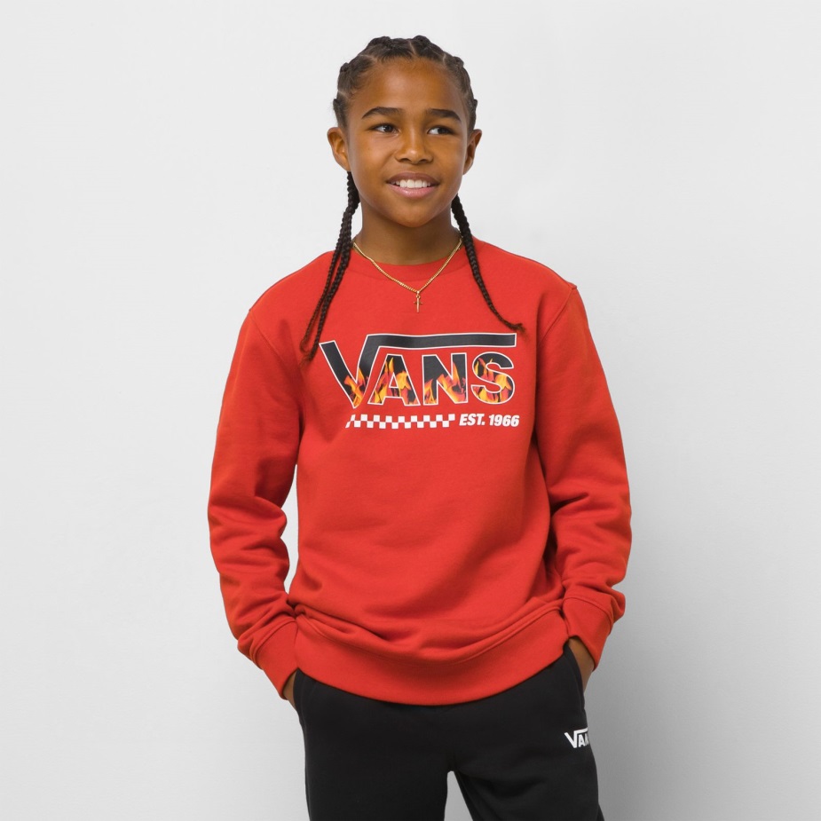 φορτηγά παιδιά Digi φλόγα πουλόβερ πληρώματος λιωμένη λάβα