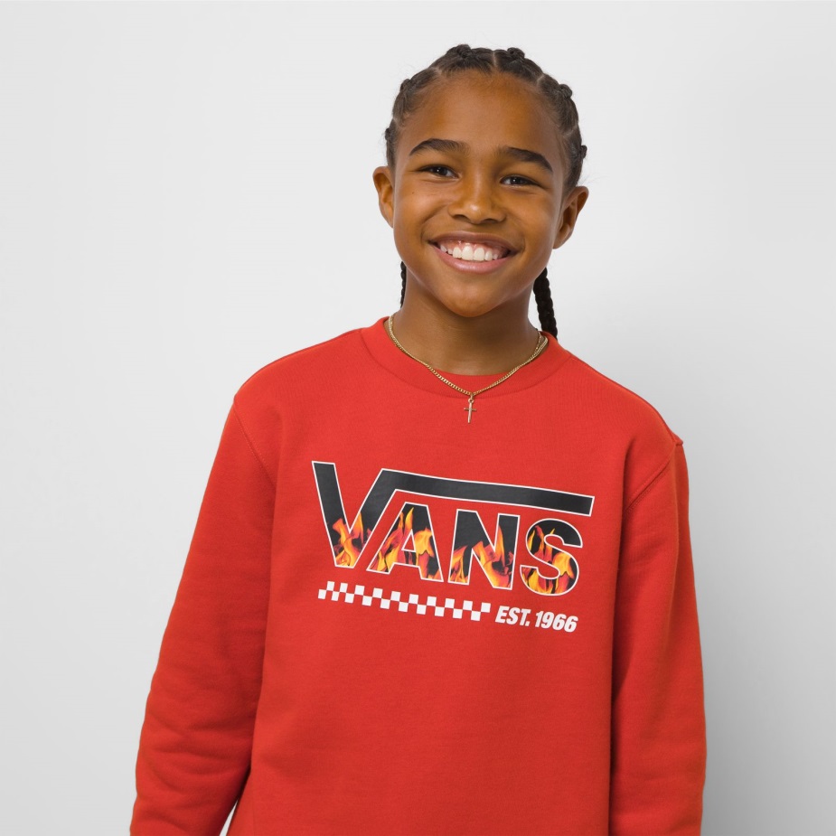 φορτηγά παιδιά Digi φλόγα πουλόβερ πληρώματος λιωμένη λάβα