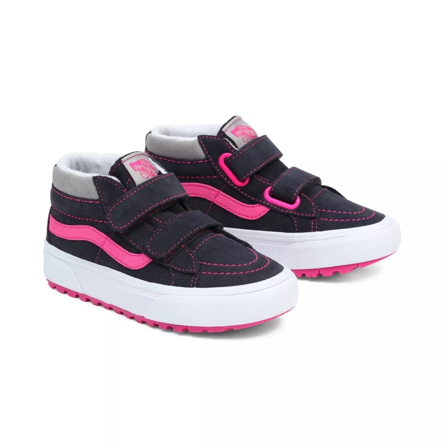 φορτηγά παιδικά Sk8-μέση επανέκδοση V Mte-1 παπούτσια (4-8 ετών) μαύρο-μωβ