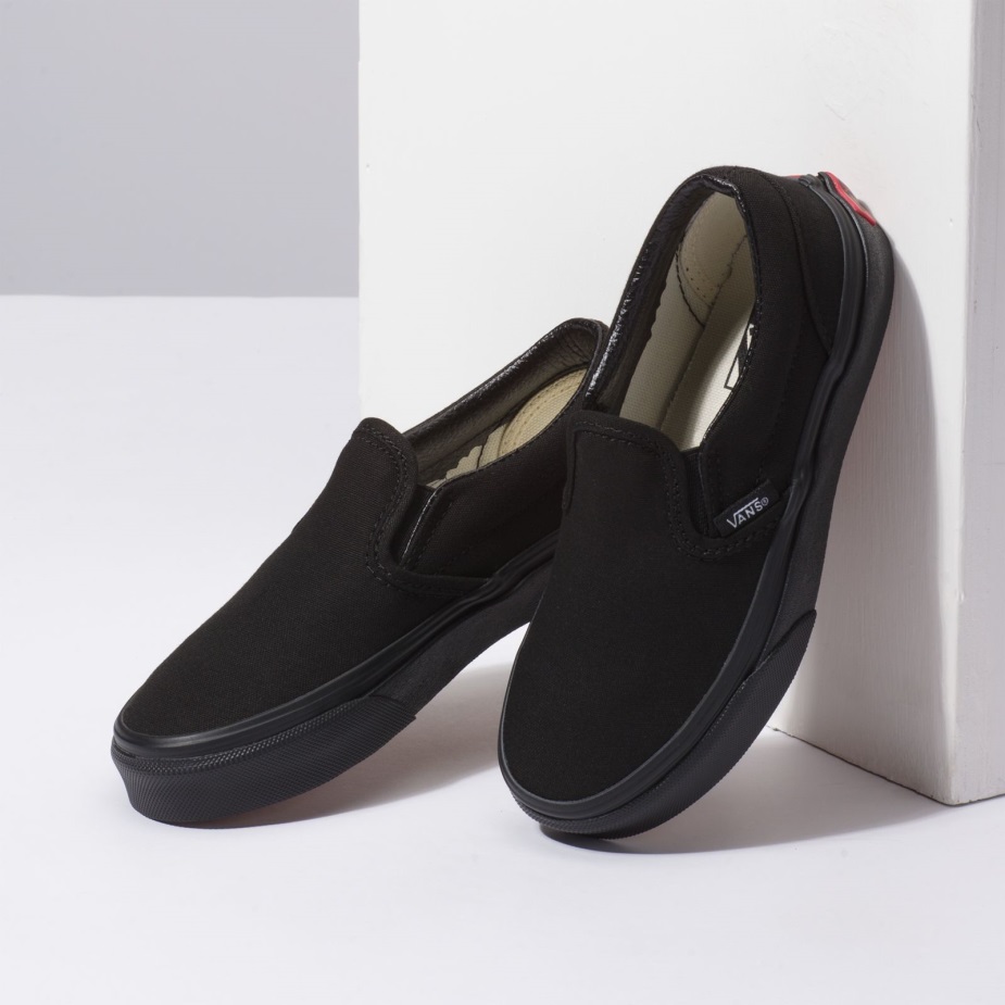 φορτηγά παιδικά Slip-on μαύρο-μαύρο