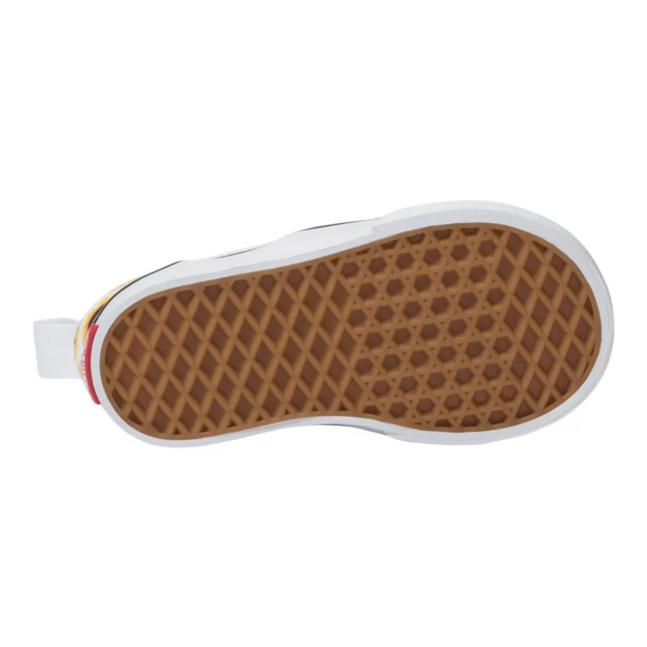 φορτηγά παιδικά νήπια V παπούτσια Skate Sneakers για κορίτσια Slip σε Velcro ηλίανθος κίτρινο-αληθινό λευκό