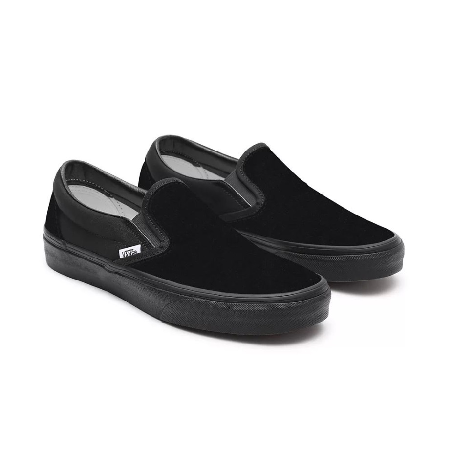 φορτηγά παιδικά τελωνειακά παπούτσια Total Black Slip-on (4-8 ετών)