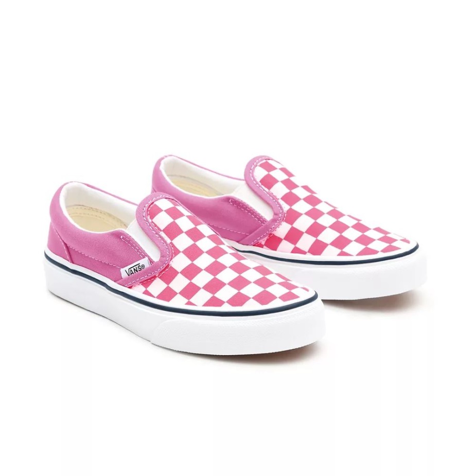 φορτηγά παιδικά τελωνειακά ροζ σκακιέρα παπούτσια (4-8 ετών)