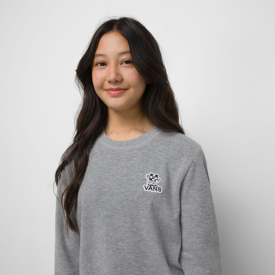 φορτηγά παιδικά το περπάτημα θερμικό μακρυμάνικο μπλουζάκι γκρι ερείκη