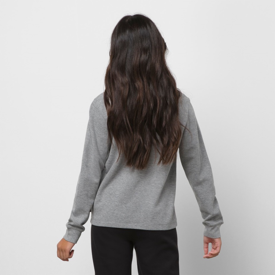 φορτηγά παιδικά το περπάτημα θερμικό μακρυμάνικο μπλουζάκι γκρι ερείκη