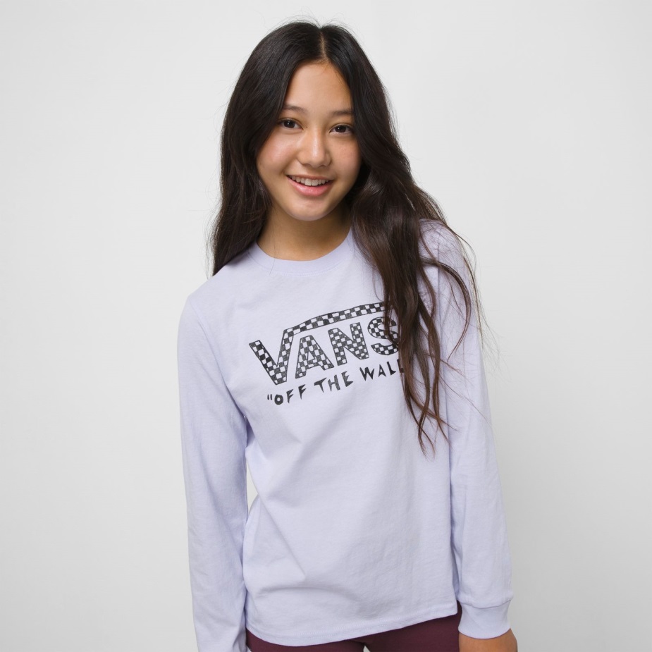 φορτηγά παιδικό κέντρο στήθος μακρυμάνικο Bff ​​μπλουζάκι μωβ ουρανός