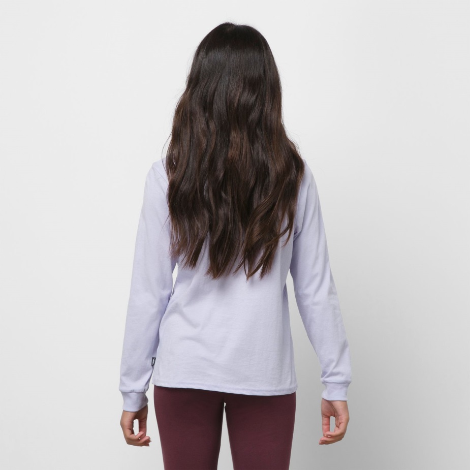 φορτηγά παιδικό κέντρο στήθος μακρυμάνικο Bff ​​μπλουζάκι μωβ ουρανός