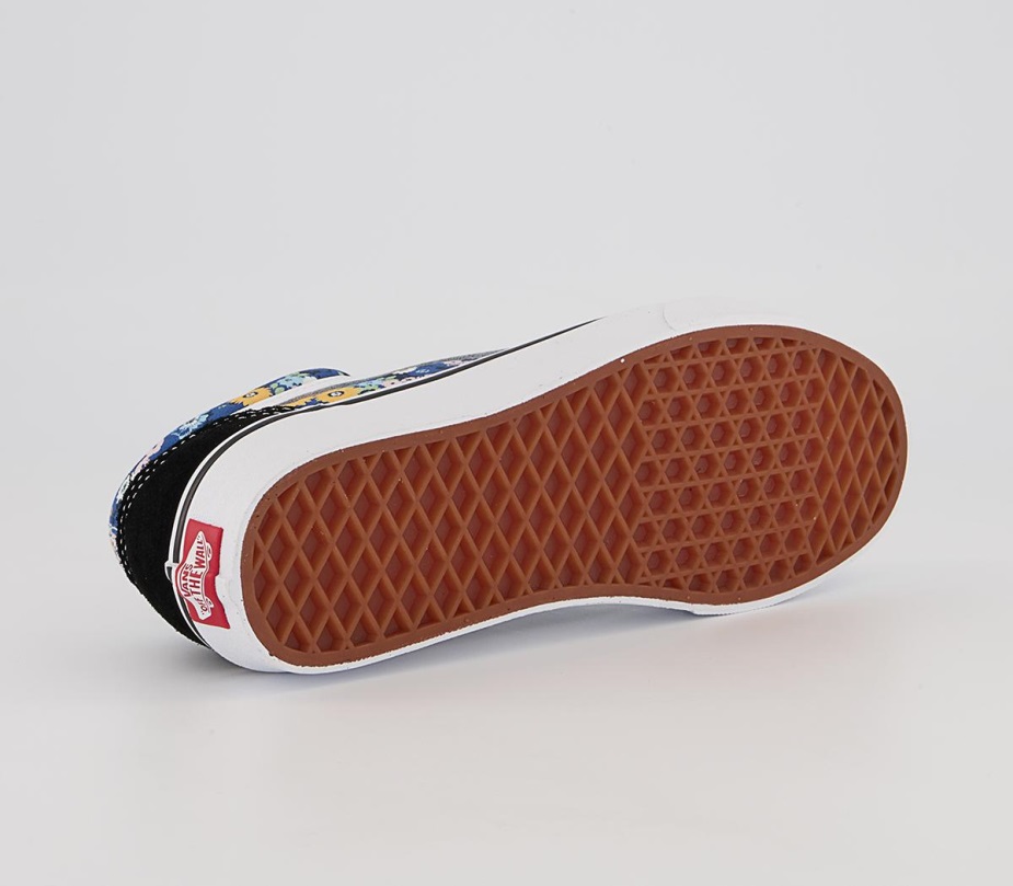 φορτηγά παλιά Skool Trainers Floral μαύρο λευκό