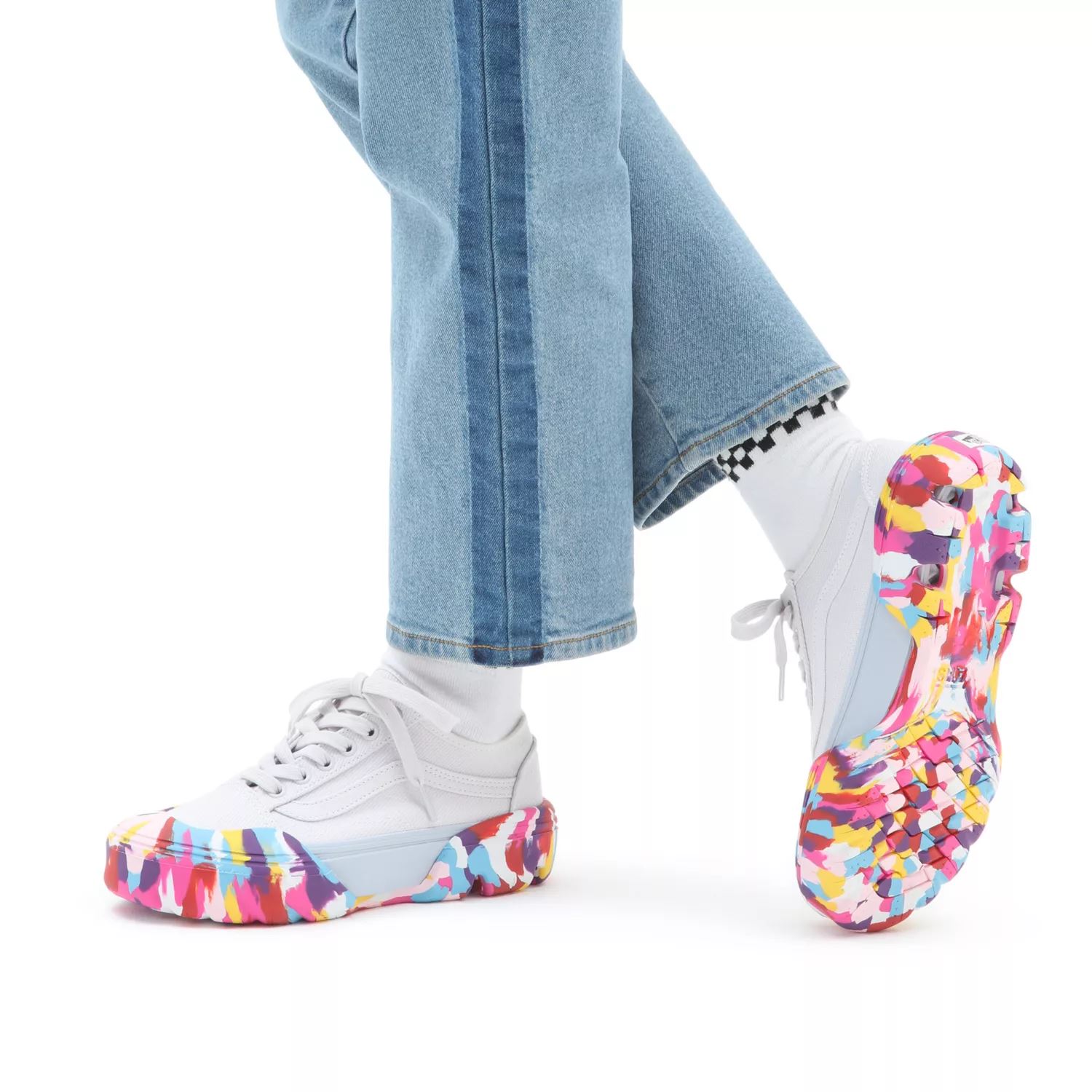 φορτηγά παλιά Skool κωνικά αρθρωτά παπούτσια πολύλευκα