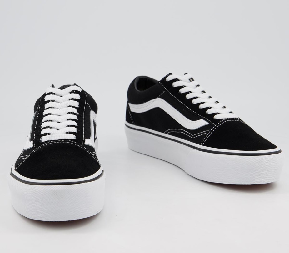 φορτηγά παλιά εκπαιδευτήρια πλατφόρμας Skool μαύρο λευκό