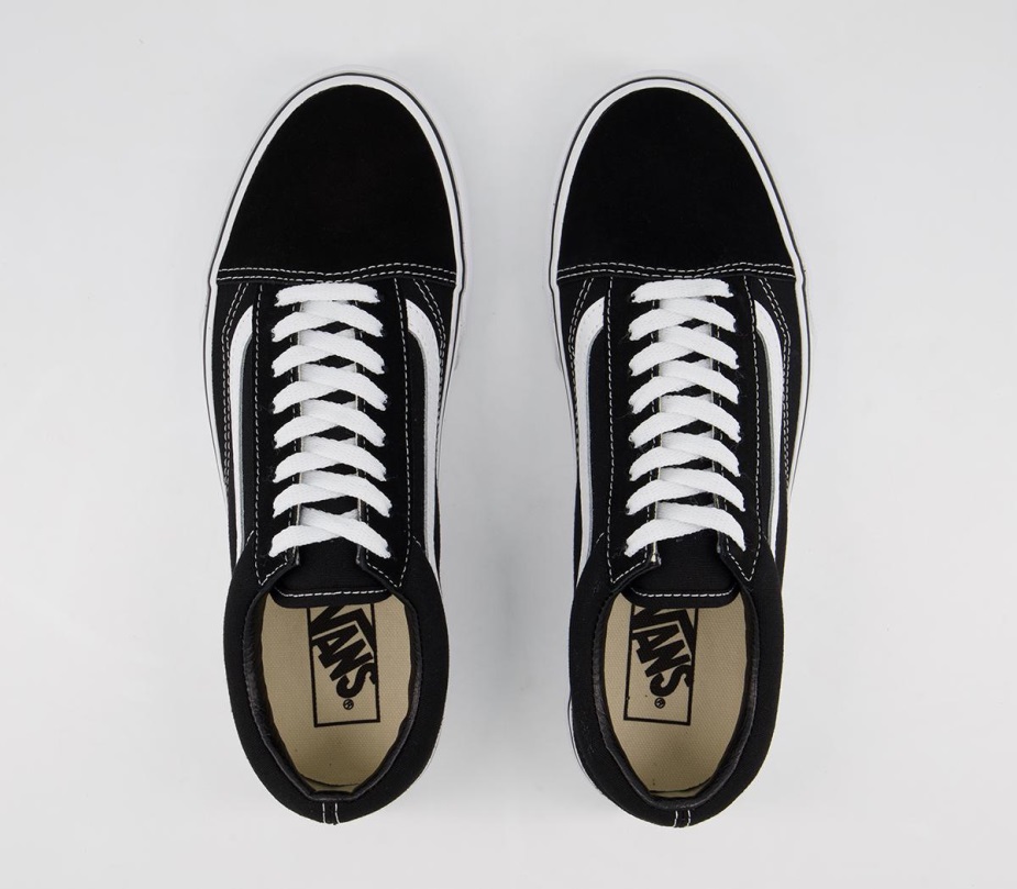 φορτηγά παλιά εκπαιδευτήρια πλατφόρμας Skool μαύρο λευκό