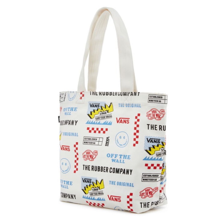 φορτηγά παλιές ετικέτες Tote Logos Marshmallow