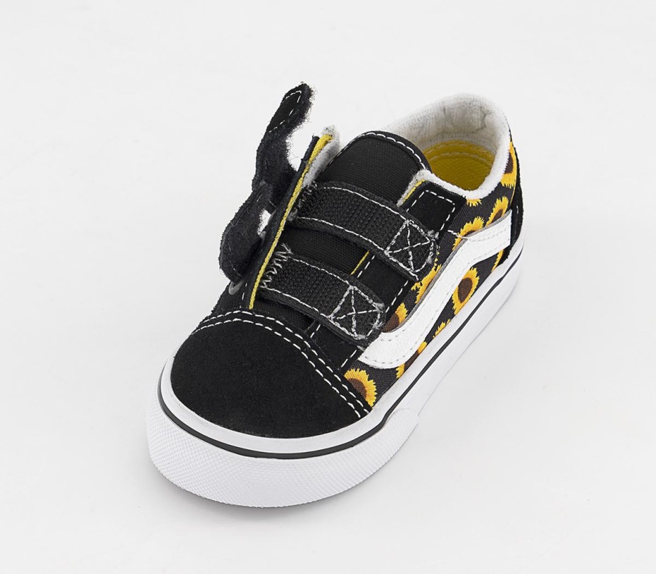 φορτηγά παλιό Skool εκπαιδευτές νηπίων ηλίανθος μαύρο κίτρινο