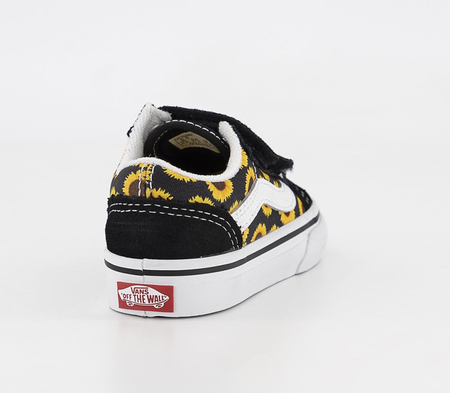 φορτηγά παλιό Skool εκπαιδευτές νηπίων ηλίανθος μαύρο κίτρινο