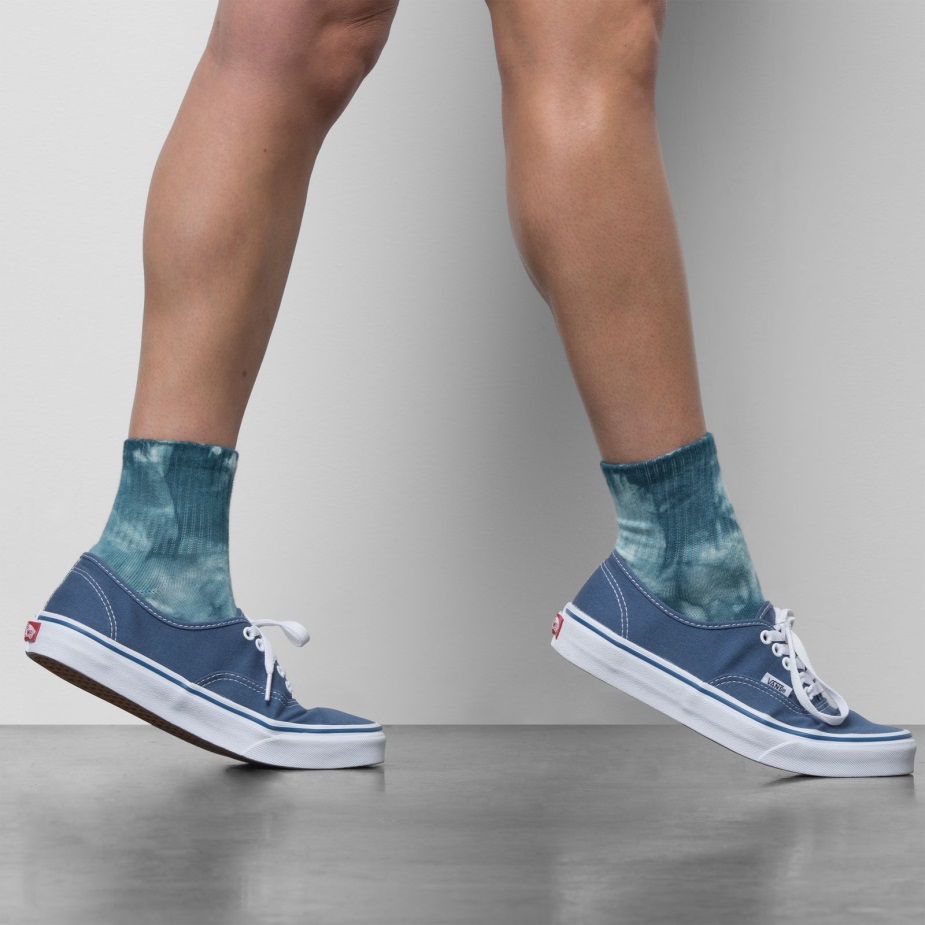 φορτηγά πλυμένα με μισό πλήρωμα κάλτσα 65-10 βαθύ Teal-marshmallow