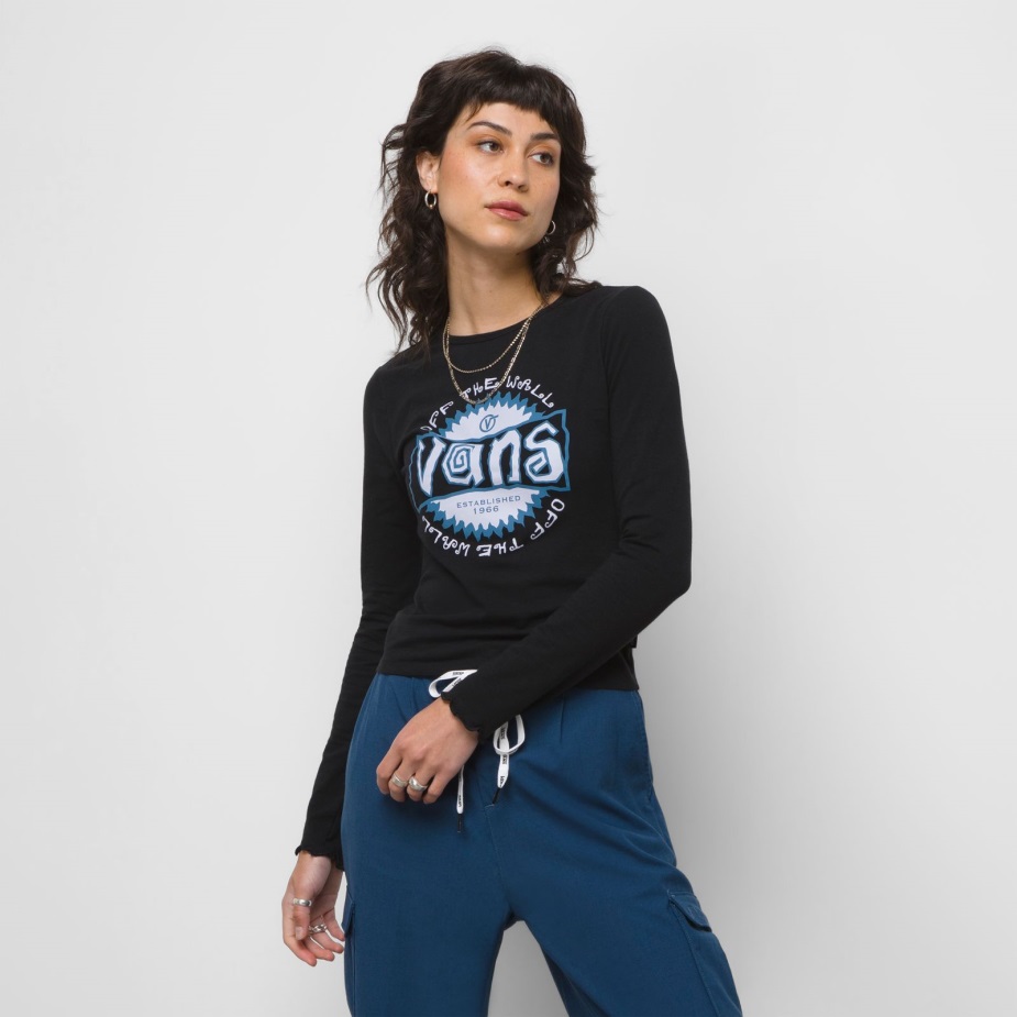 φορτηγά ραδιόφωνο μακρυμάνικο μαρούλι μαύρο μπλουζάκι