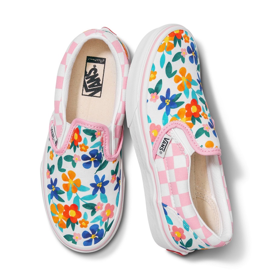 φορτηγά τελωνείο παιδιά ζωγραφισμένα Floral Slip-on