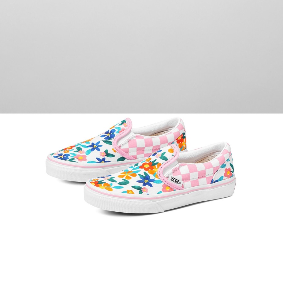 φορτηγά τελωνείο παιδιά ζωγραφισμένα Floral Slip-on