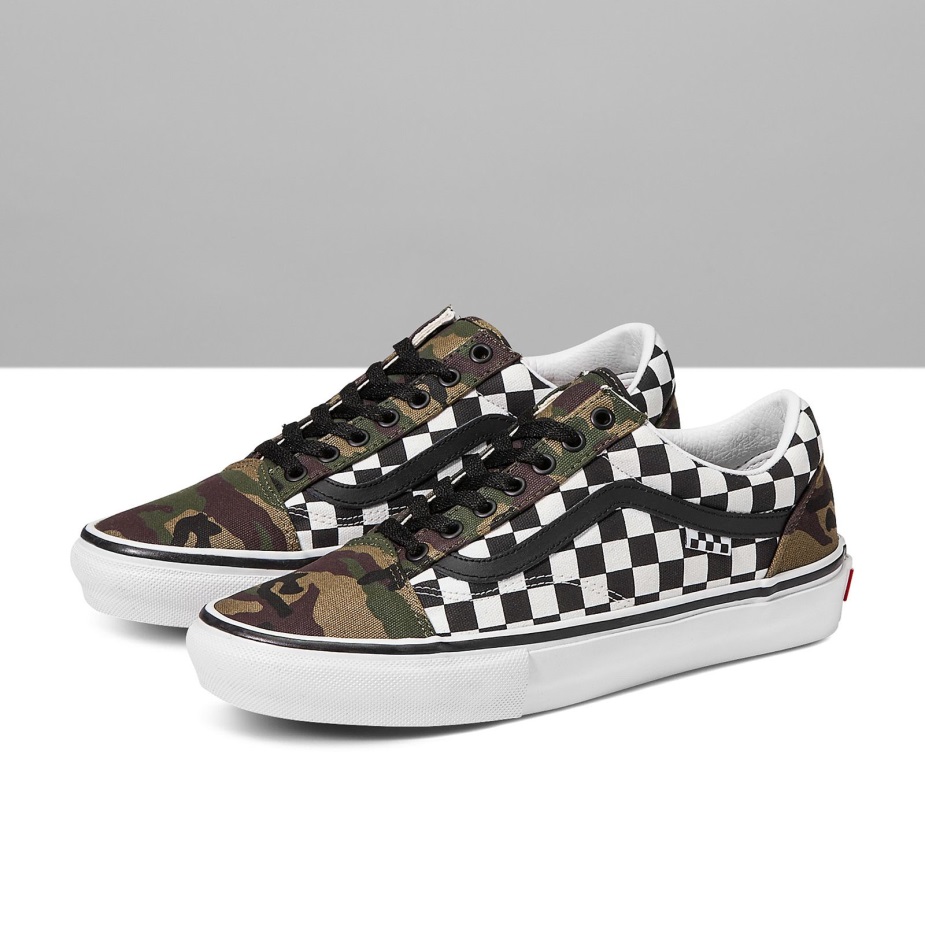 φορτηγά τελωνείο σκακιέρα Camo Skate παλιό Skool