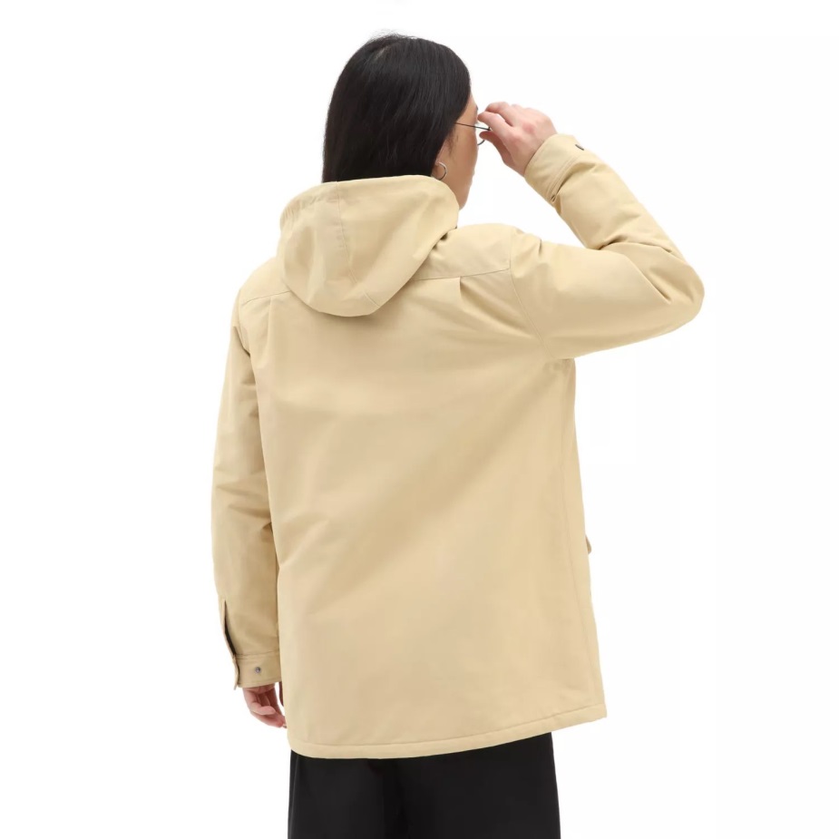 φορτηγά τρυπάνι παλτό μακρύ Mte-1 μπεζ