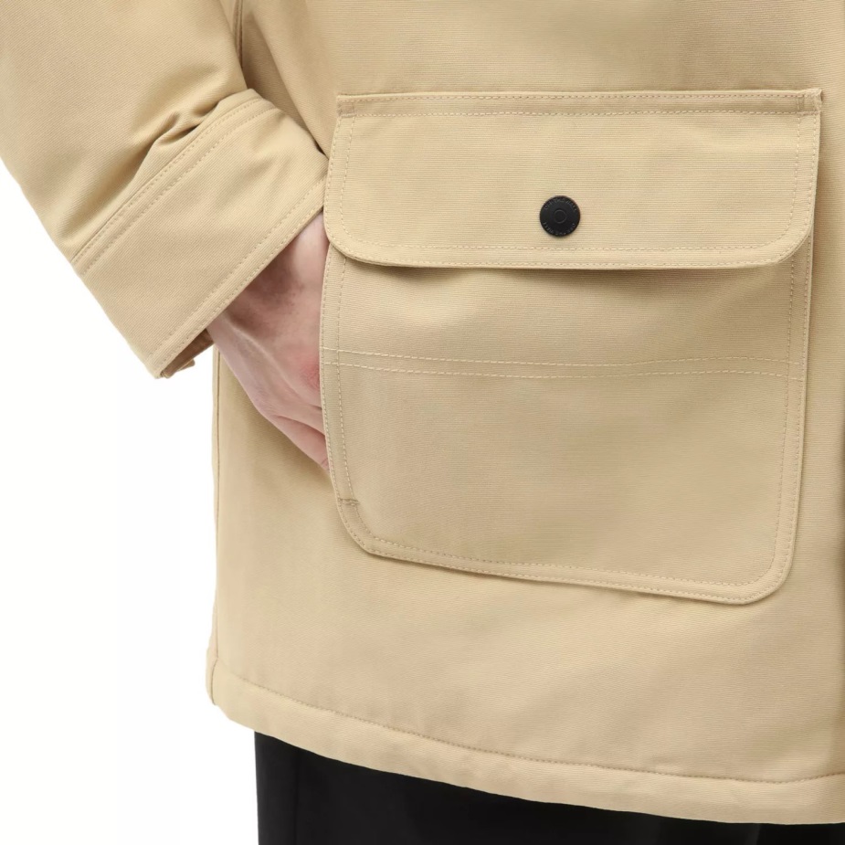 φορτηγά τρυπάνι παλτό μακρύ Mte-1 μπεζ