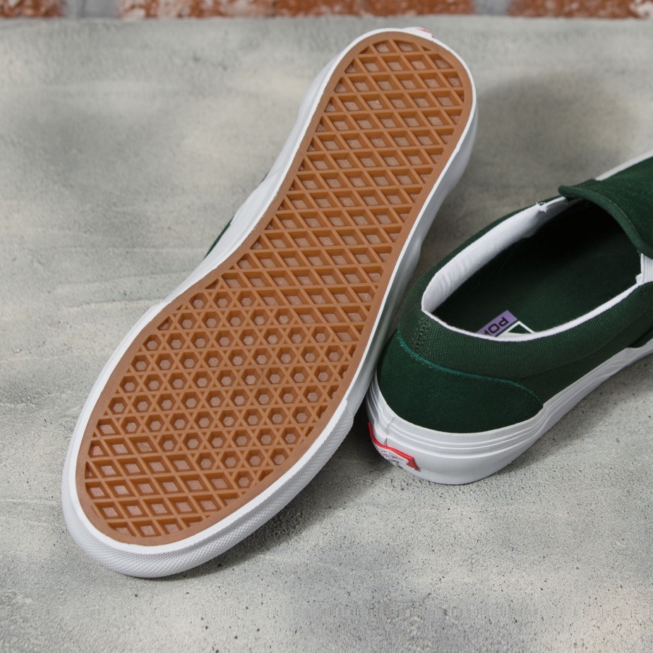 φορτηγά τυλιγμένα Skate Slip-on πράσινο-λευκό