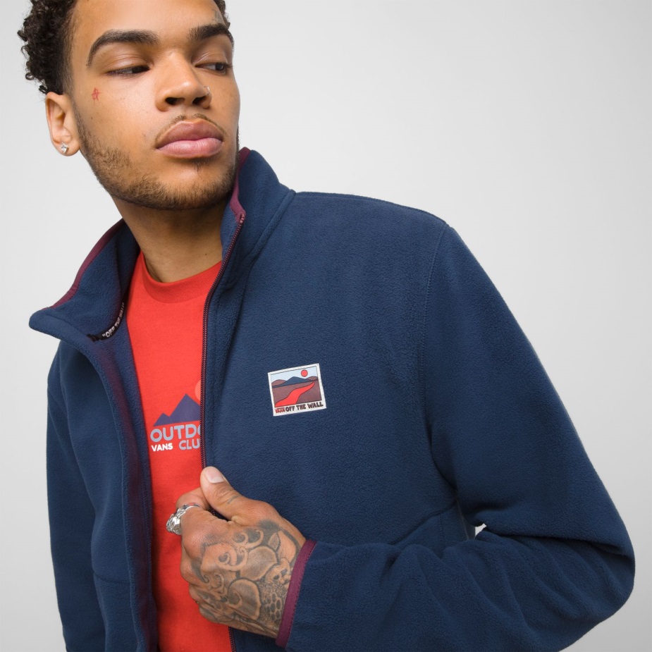 φορτηγά υπαίθρια κλαμπ πολικό φλις μπλουζ φόρεμα με μπουφάν με φερμουάρ