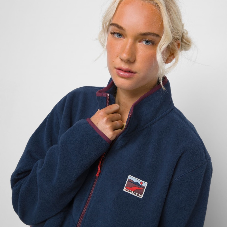 φορτηγά υπαίθρια κλαμπ πολικό φλις μπλουζ φόρεμα με μπουφάν με φερμουάρ