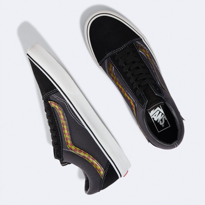 φορτηγά φακοειδές πλαϊνό παλιό Skool μαύρο-άσφαλτο