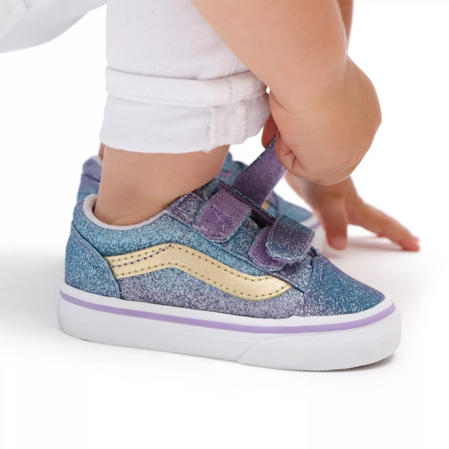 φορτηγάκια νήπιο Ombre Glitter παλιά Skool V παπούτσια (1-4 ετών) λιλά