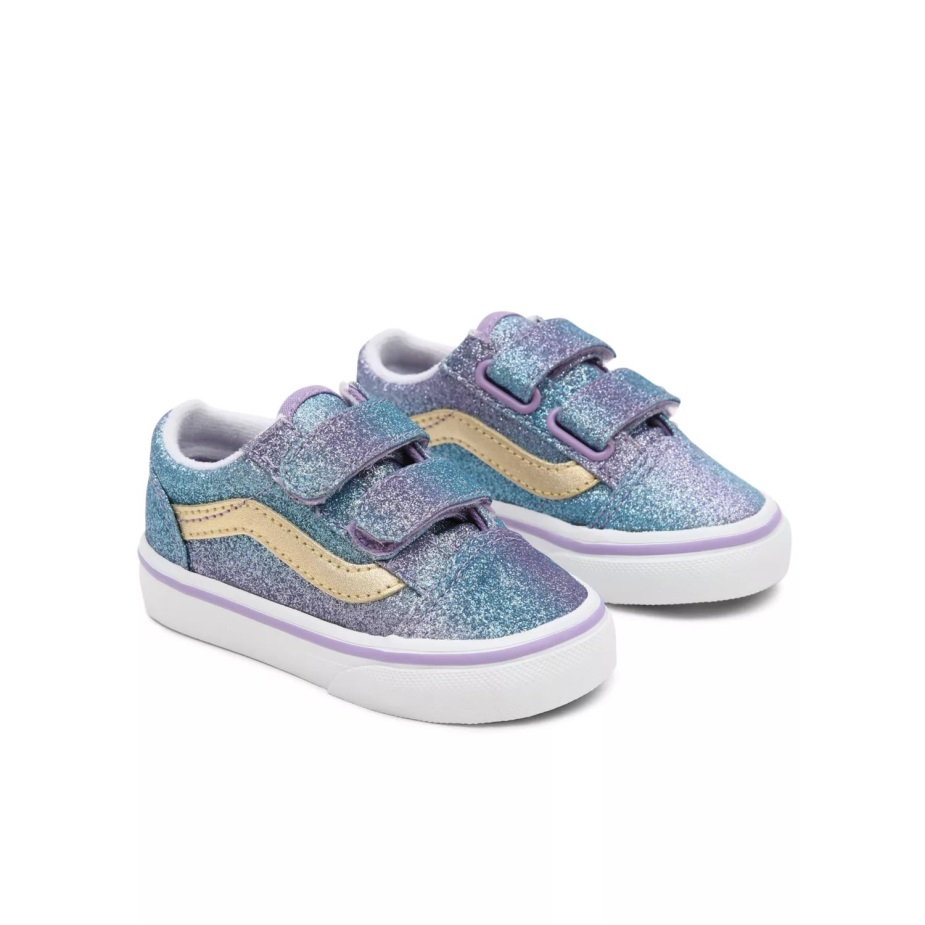 φορτηγάκια νήπιο Ombre Glitter παλιά Skool V παπούτσια (1-4 ετών) λιλά