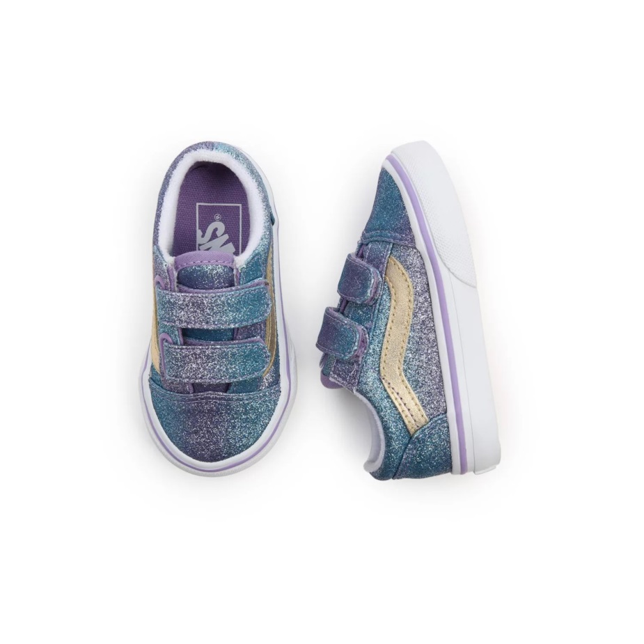 φορτηγάκια νήπιο Ombre Glitter παλιά Skool V παπούτσια (1-4 ετών) λιλά