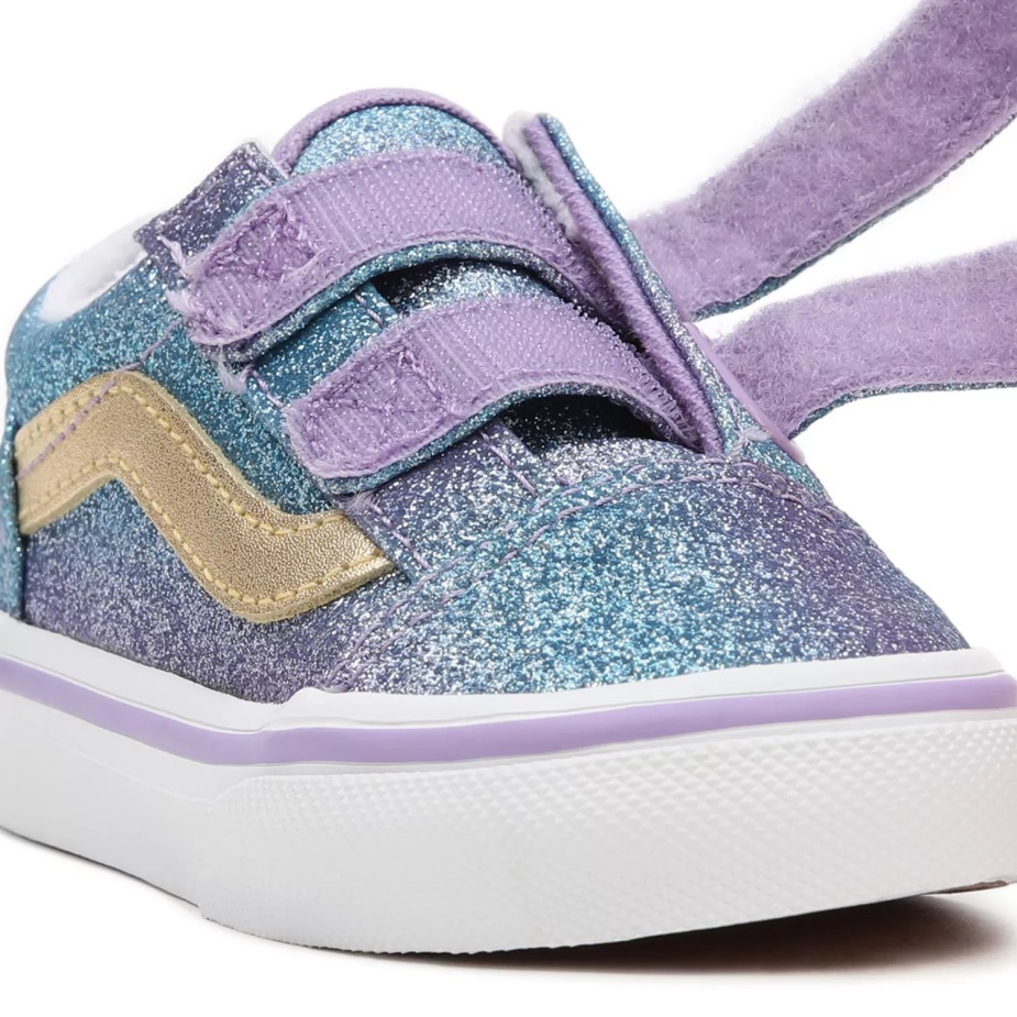 φορτηγάκια νήπιο Ombre Glitter παλιά Skool V παπούτσια (1-4 ετών) λιλά