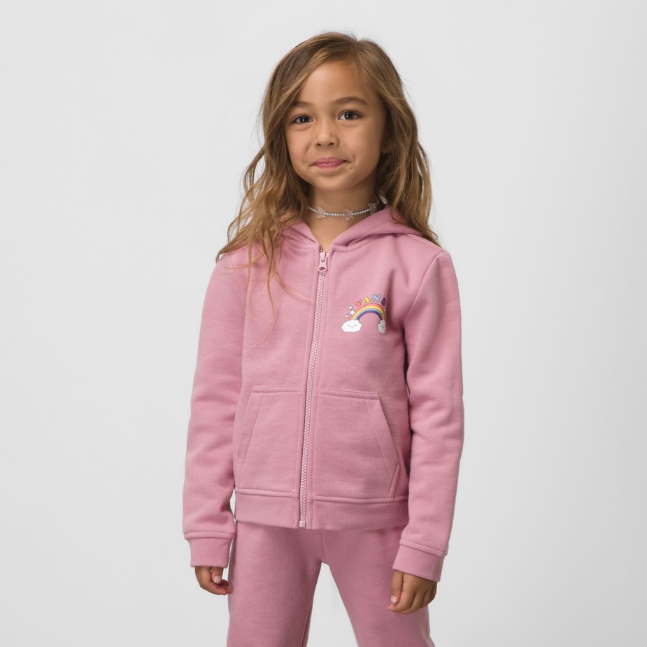 φορτηγάκια παιδάκια χαρούμενος φιόγκος με κουκούλα λιλά με φερμουάρ