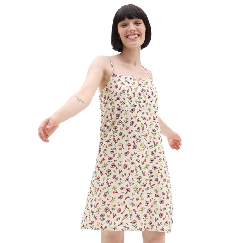 φόρεμα Vans Daly λευκό