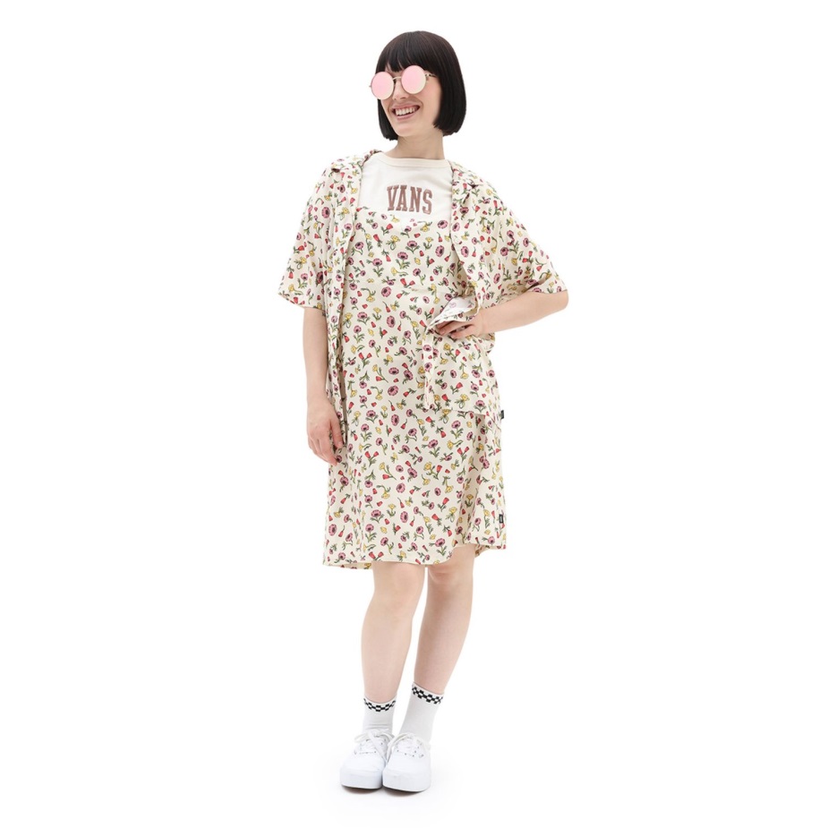 φόρεμα Vans Daly λευκό