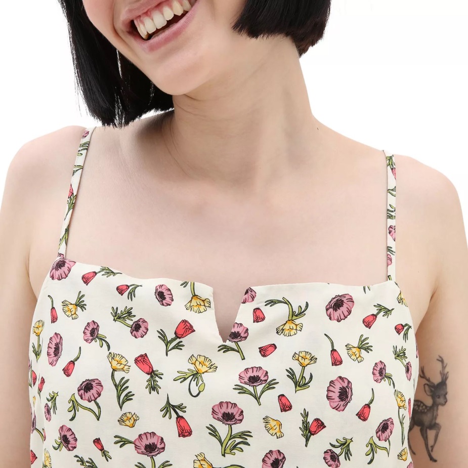 φόρεμα Vans Daly λευκό