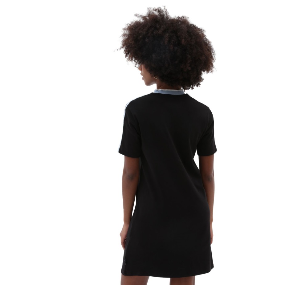 φόρεμα σκακιέρας ειρήνης Vans μαύρο